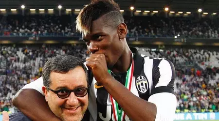 Paul Pogba and Mino Raiola (Reuters)